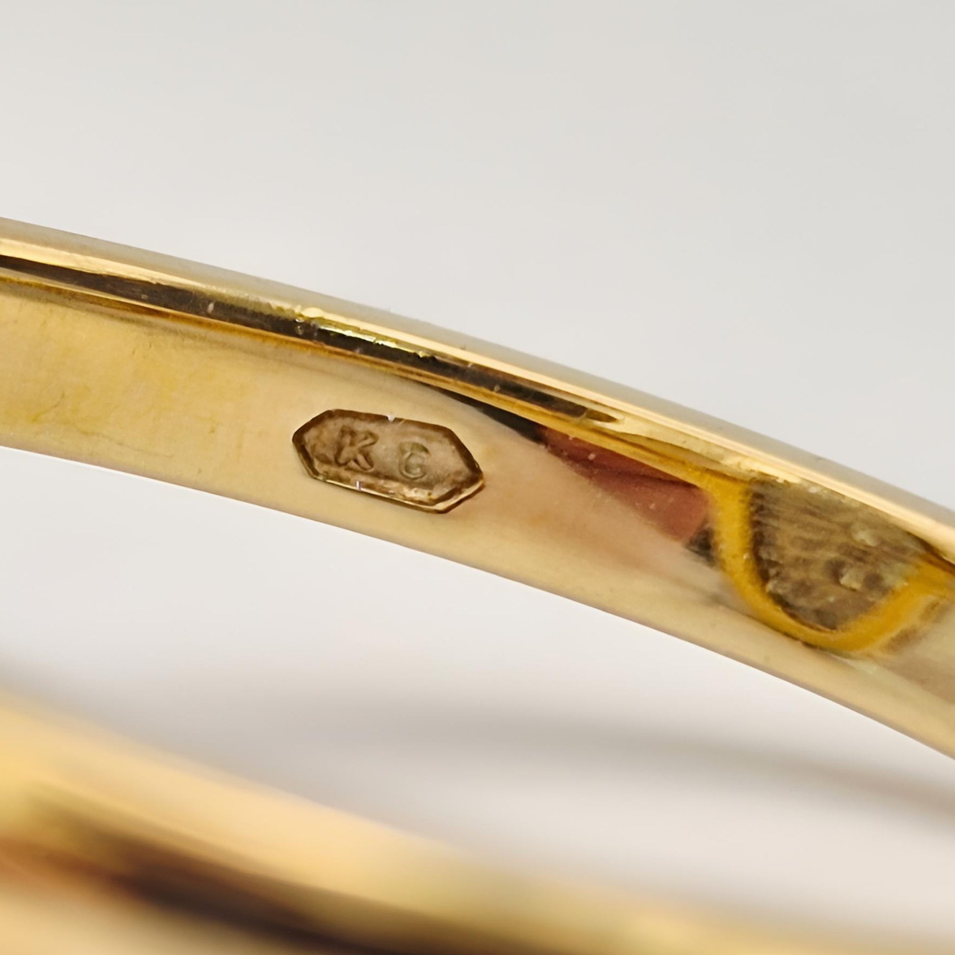 18ct yellow gold diamond dress ring makers mark