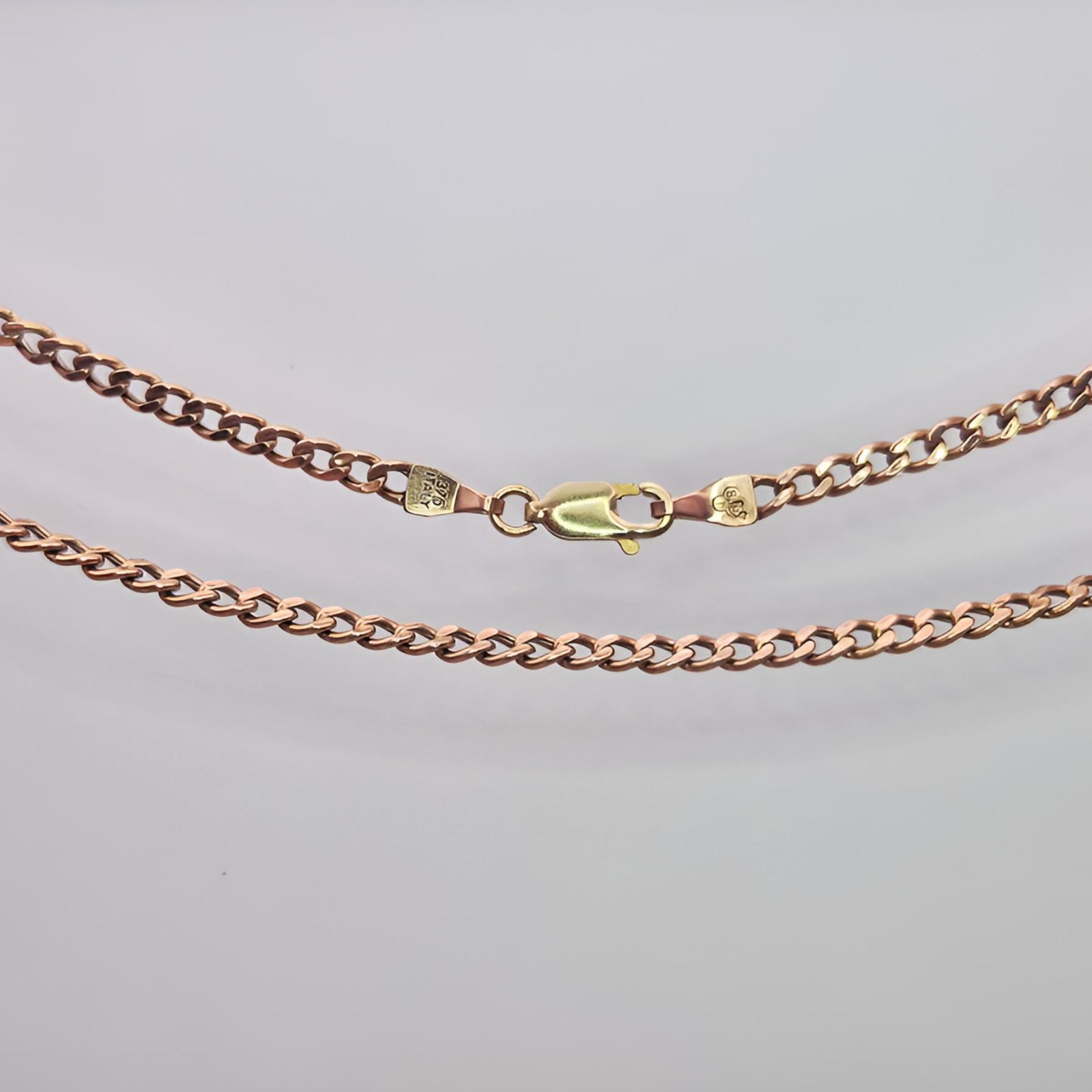 9ct Gold chain 20" with trigger clasp on