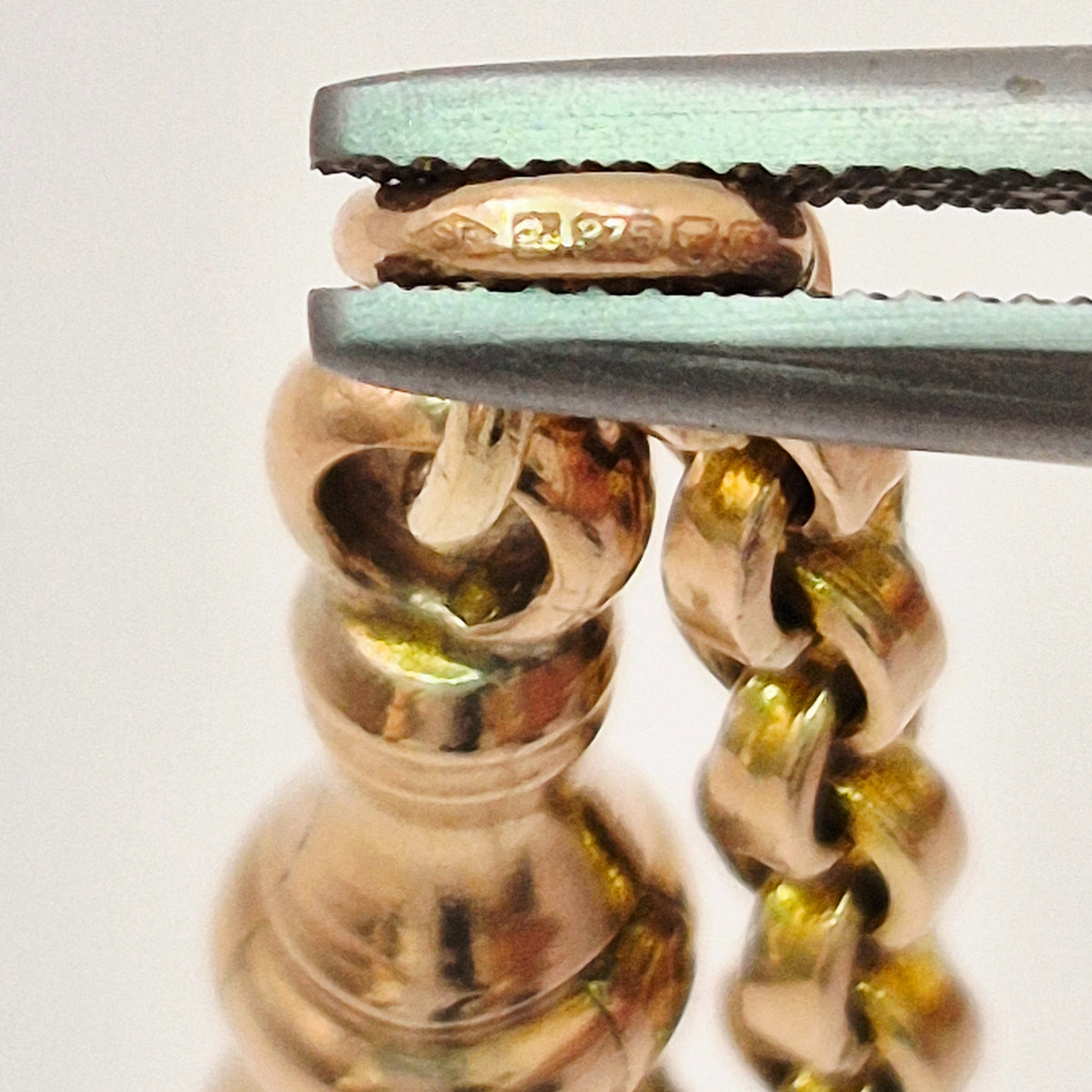 9ct yellow gold flat top belcher bracelet hallmark sofitgold sponsor mark