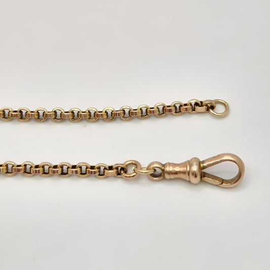 9ct yellow gold flat top belcher link bracelet ends