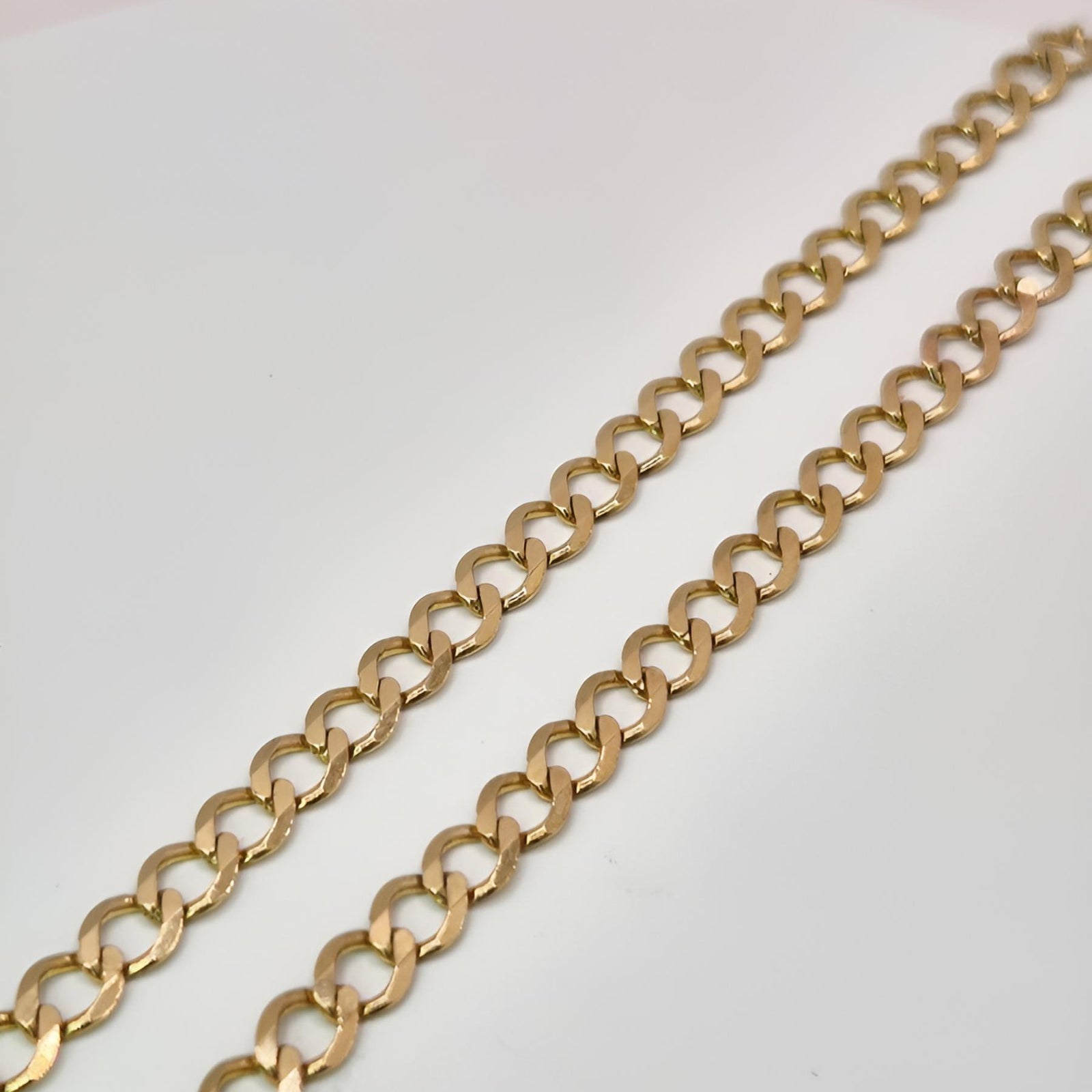 9ct Gold curb chain 4.5mm links