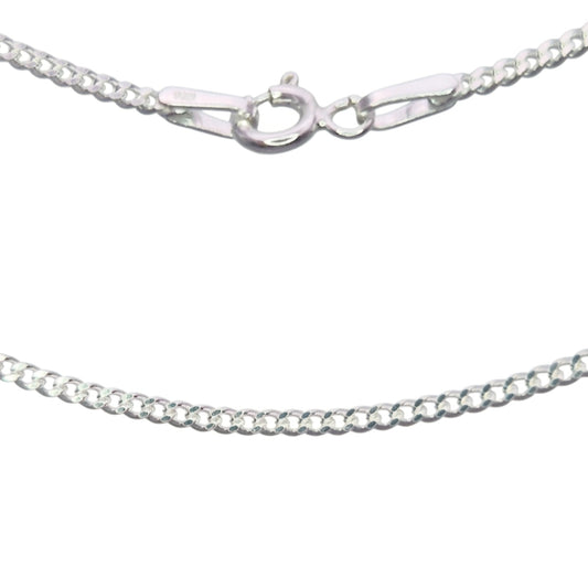 silver curb chain 20 inch long new