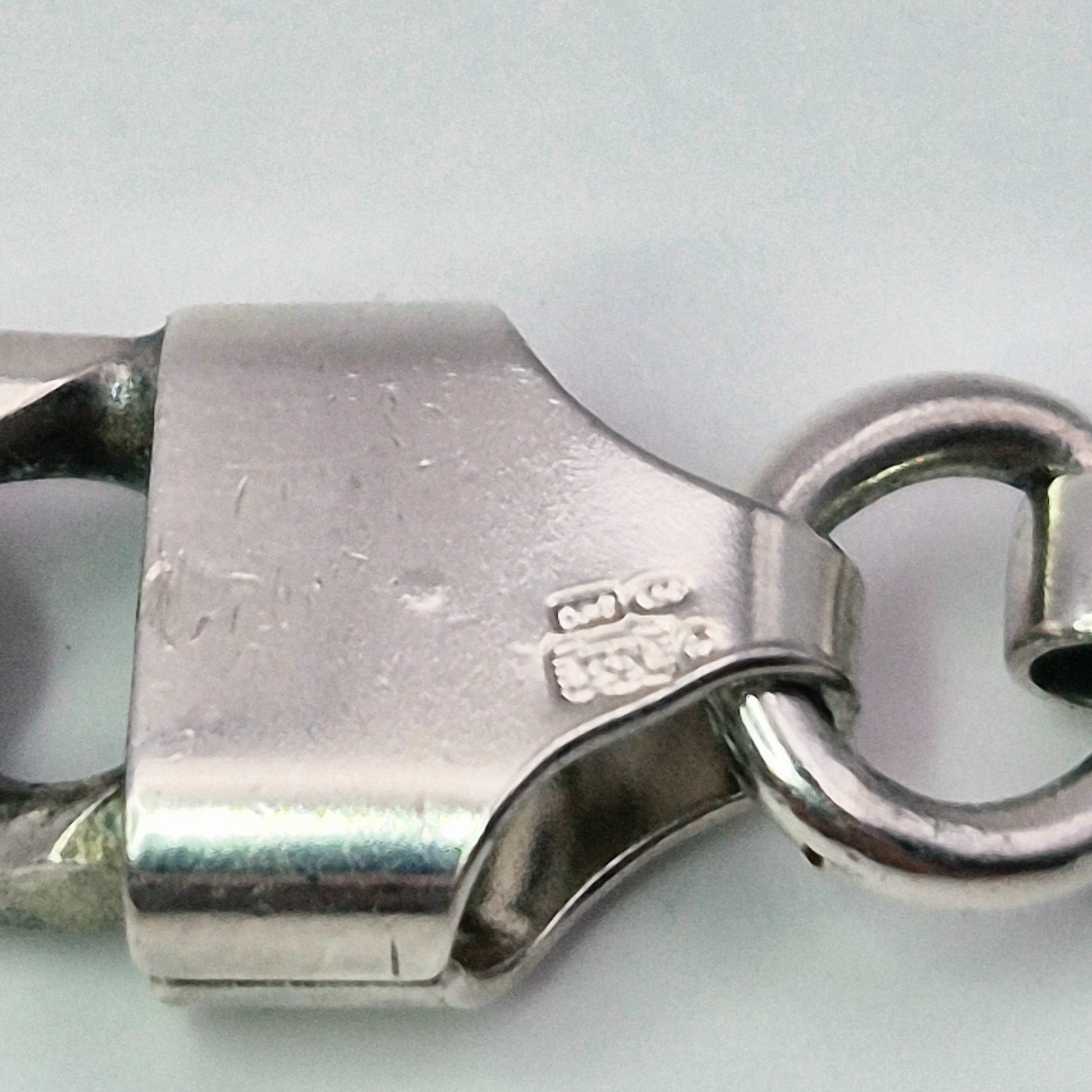 silver curb heavy solid 20 inch chain 49g full english hallmarked