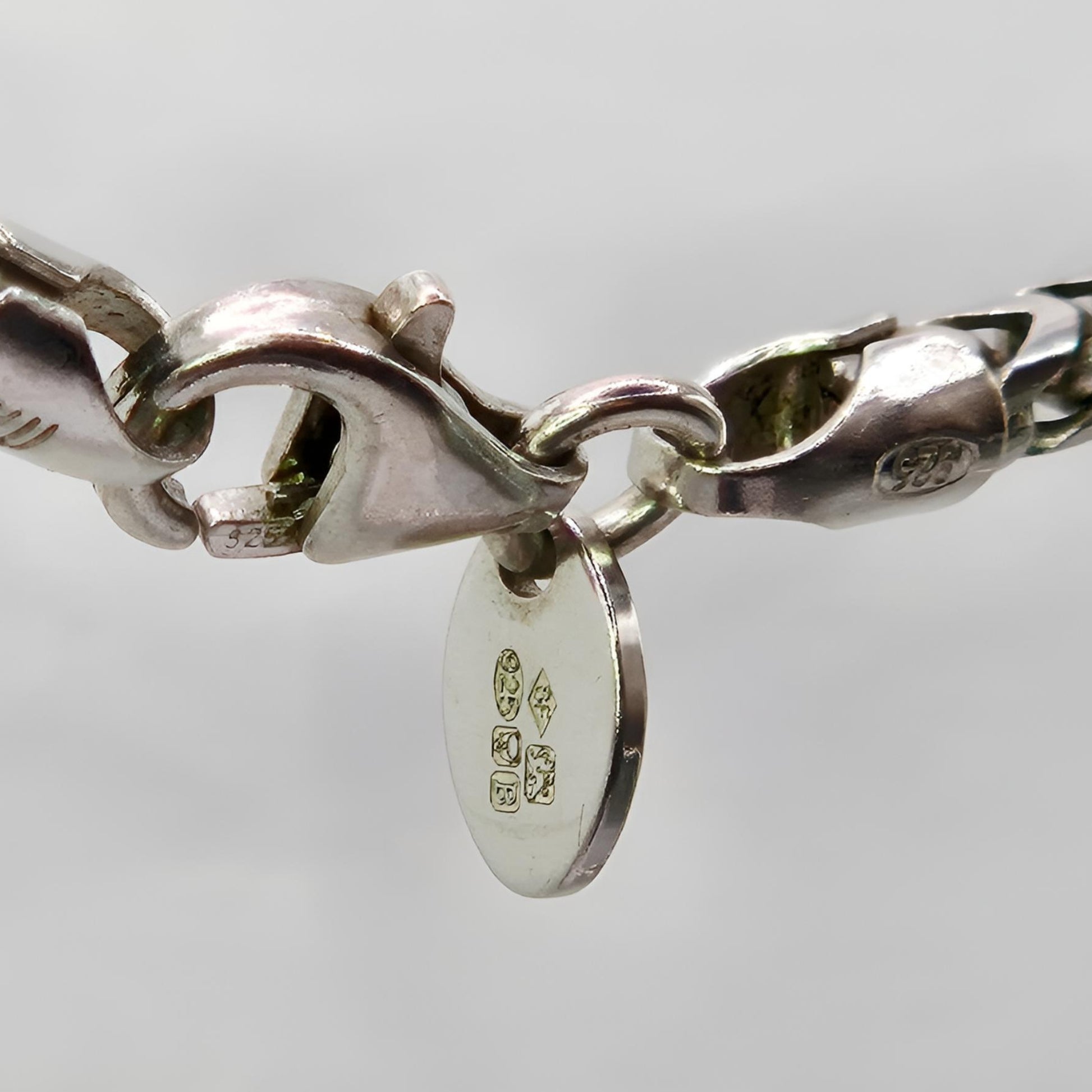 silver fully hallmarked foxtail chain hallmark sofitgold sponsor mark