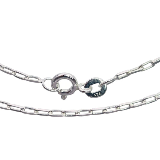 silver long link cable chain 20 inch long new