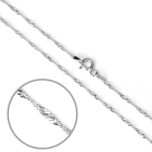 silver singapore chain 20 inch