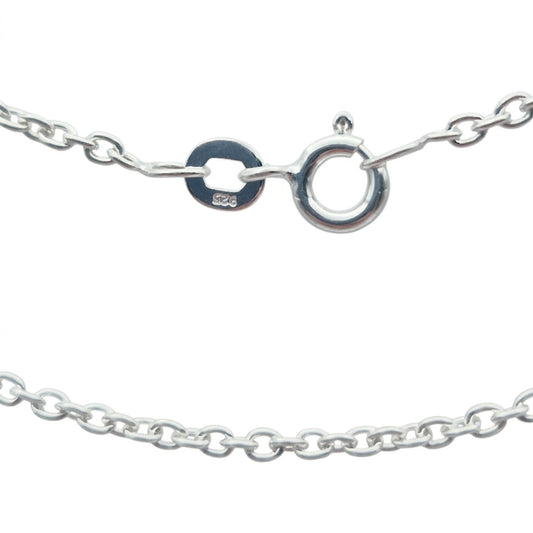 stamp 925 silver cable chain 20 inch bolt ring clasp